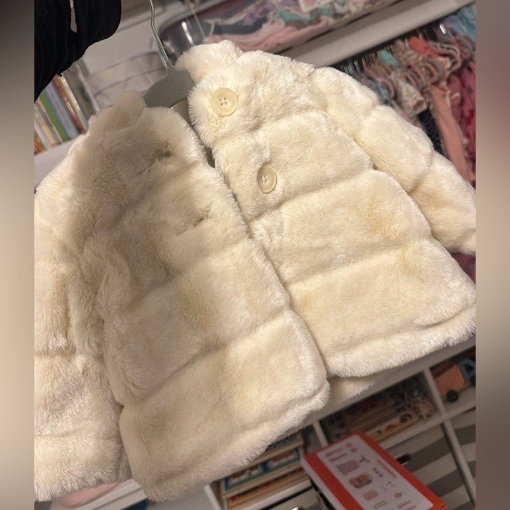 Baby gap fuzzy coat